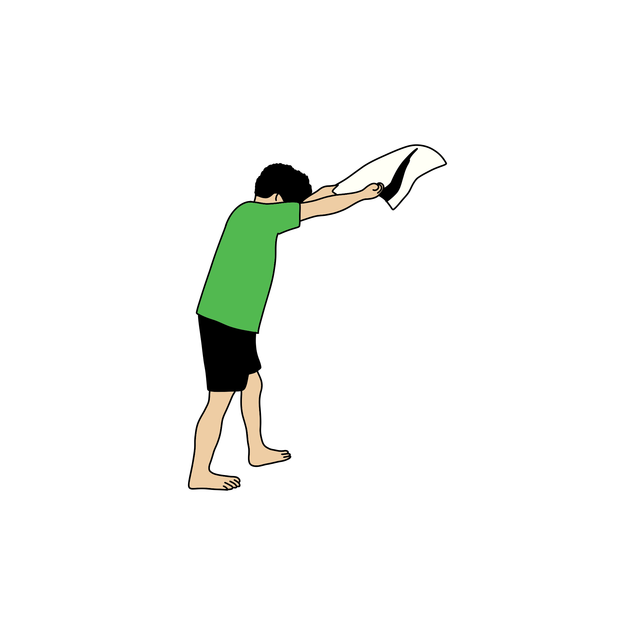外気浴・ととのい イラスト 1 無料素材 - サウナ お絵描きマン