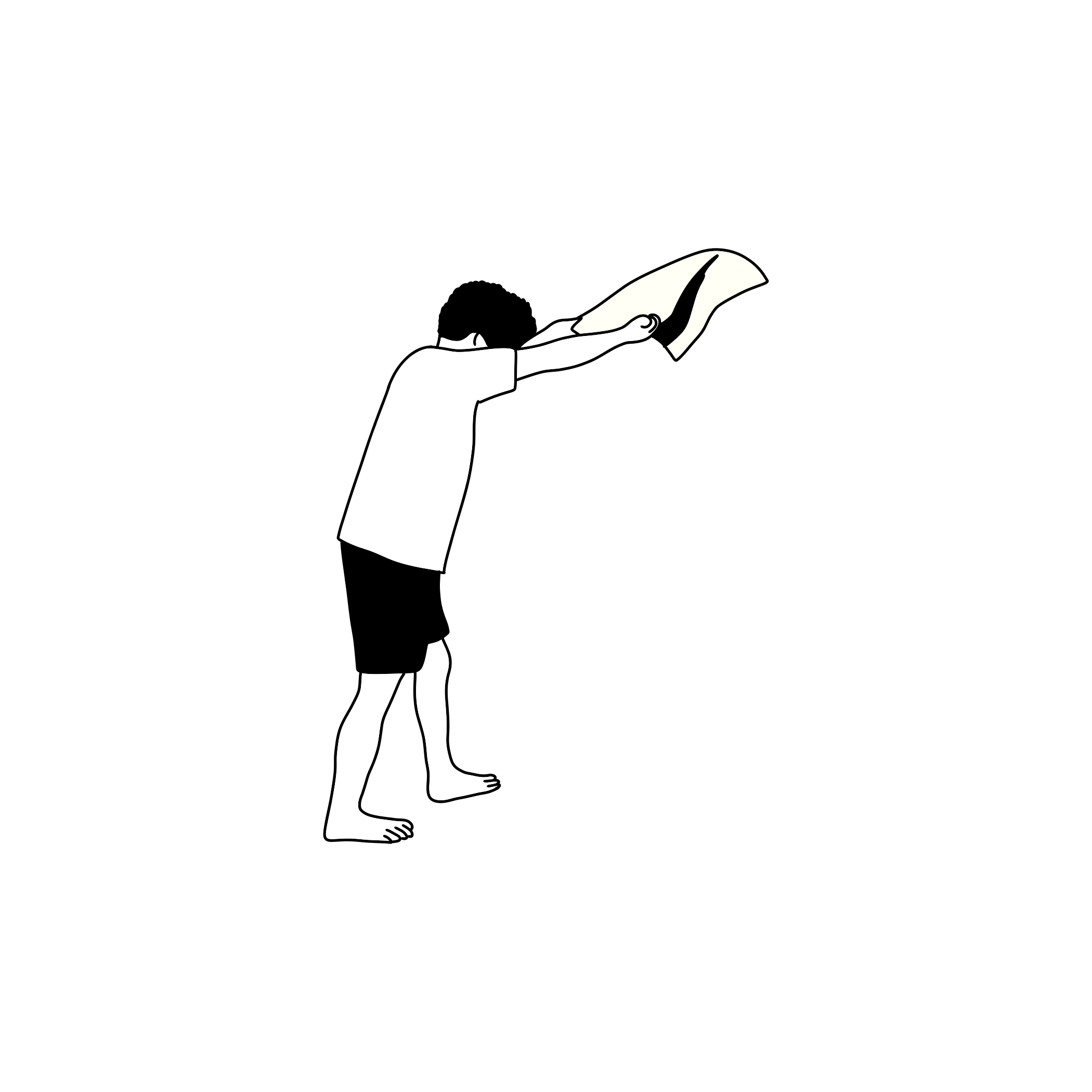 外気浴・ととのい イラスト 6 無料素材 - サウナ お絵描きマン